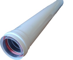Алюминиевая труба расширеная с теплоизоляцией Ø 80-100 L 1000 mm арт. Рт-80/100-1000