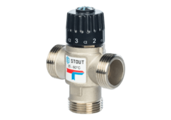 Термостатический смесительный клапан STOUT 1" НР 35-60°С