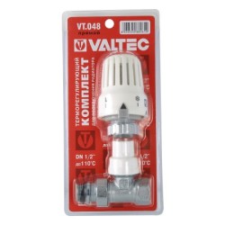 Клапан с термостатической головкой VALTEC прямой 1/2"
